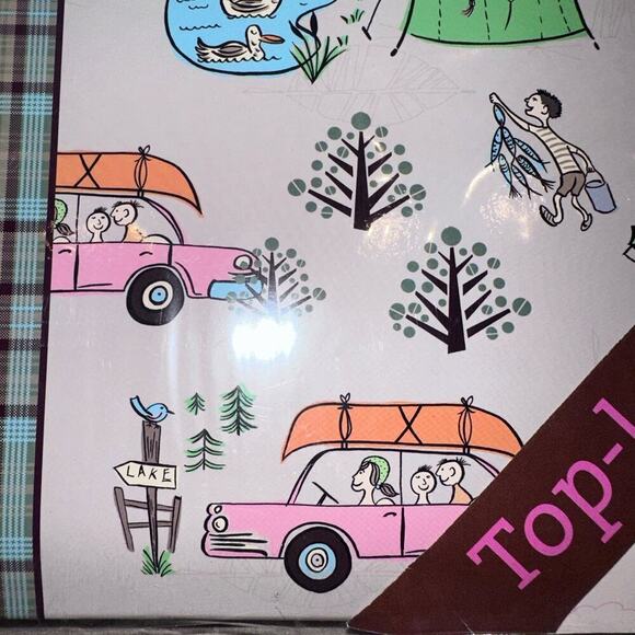 NIP AC Moore Top Loading Post Bound Scrapbook 12 x 12 - 20 Pages Camping Theme - Picture 3 of 7